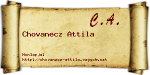 Chovanecz Attila névjegykártya