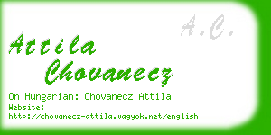 attila chovanecz business card